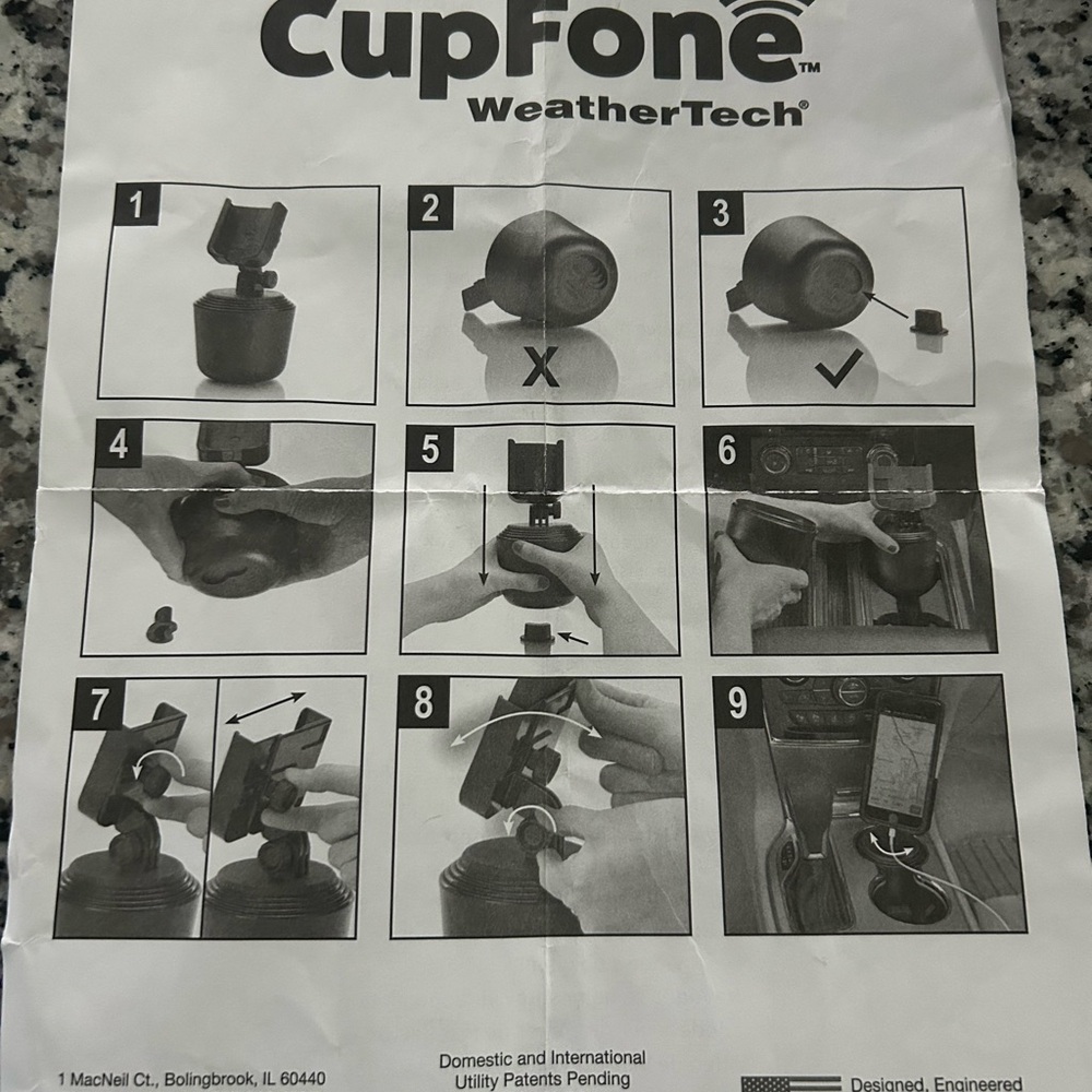 WeatherTech CupFone Phone Holder - Picture 2 of 3